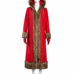 Auscosplay The Christmas Chronicles 2 Mrs. Claus Cosplay Costume Women Coat