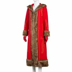 Auscosplay The Christmas Chronicles 2 Mrs. Claus Cosplay Costume Women Coat