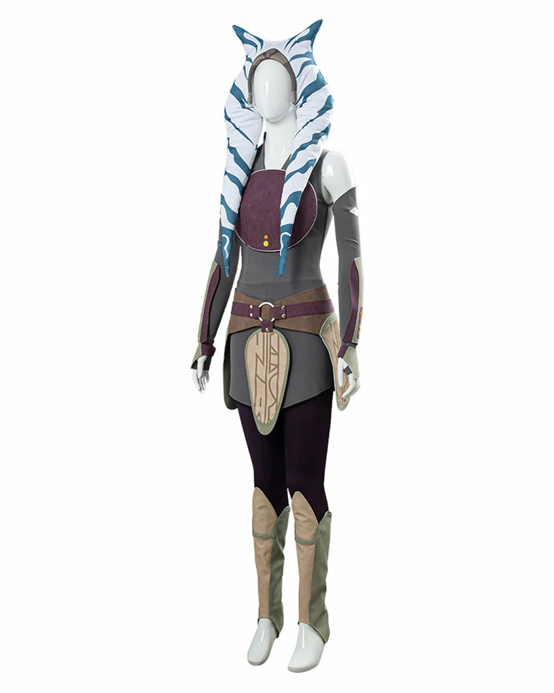 Auscosplay Movie Costume Star Wars Rebels Ahsoka Tano Cosplay Costume 6 Auscosplay Movie Costume Star Wars Rebels Ahsoka Tano Cosplay Costume