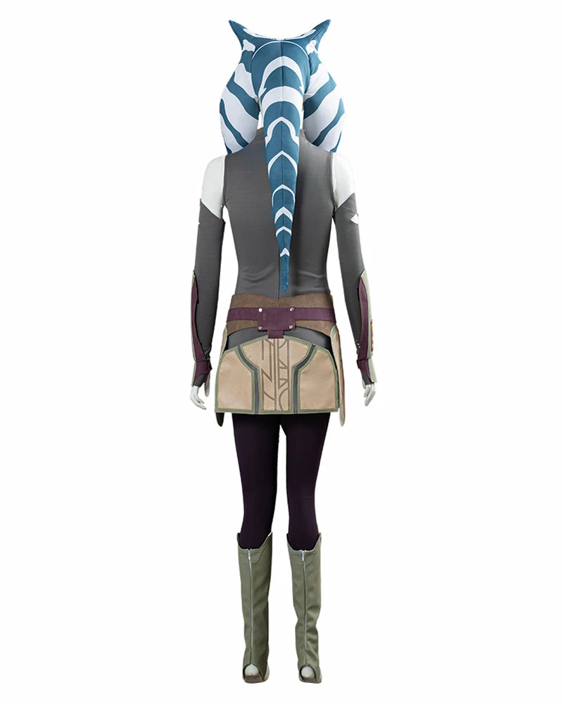 Auscosplay Movie Costume Star Wars Rebels Ahsoka Tano Cosplay Costume 4 Auscosplay Movie Costume Star Wars Rebels Ahsoka Tano Cosplay Costume