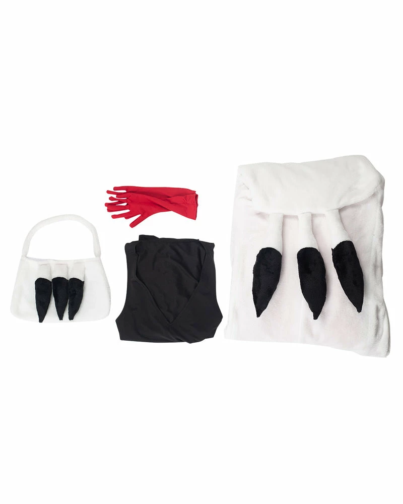 Auscosplay Movie Costume Cruella De Vil Dress Cosplay Costume Outfits 6 Auscosplay Movie Costume Cruella De Vil Dress Cosplay Costume Outfits