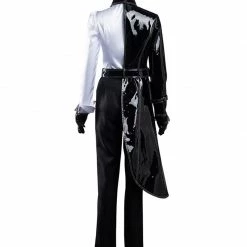Auscosplay Cruella Cosplay Costume Black White Outfits Movie Costume