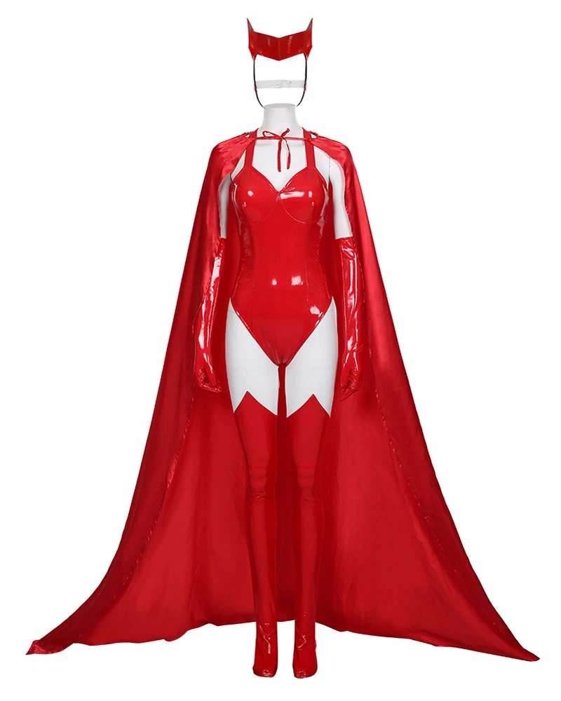 Auscosplay Scarlet Witch Wanda Maximoff Cosplay Costume Wanda Vision 3 Auscosplay Scarlet Witch Wanda Maximoff Cosplay Costume Wanda Vision
