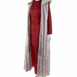 Auscosplay Princess Leia Bespin Cosplay Costume Red Dress Movie Costume 8 Auscosplay Princess Leia Bespin Cosplay Costume Red Dress Movie Costume