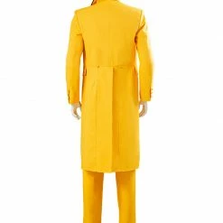 Auscosplay The Mask Jim Carrey Cosplay Costume Yellow Suit