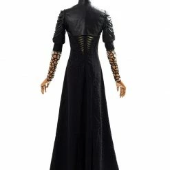 Auscosplay Witcher Yennefer Cosplay Costume Black Dress