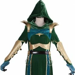 Auscosplay New Mortal Kombat Jade Cosplay Costume Outfit Mortal Kombat Costumes