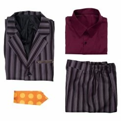 Auscosplay Anime Costume JoJo's Bizarre Diavolo Cosplay Costume Suit