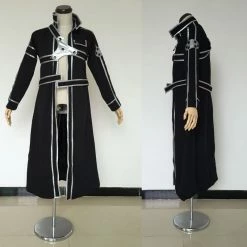 Auscosplay Sword Art Online Kirito Kirigaya Kazuto Cosplay Costume Coat Anime Costume