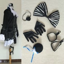 Auscosplay Anime Costume Black Butler Ciel Phantomhive Cosplay Kuroshitsuji Ciel Costume