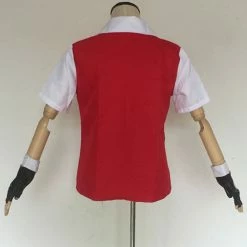 Auscosplay Pokemon Ash Ketchum Red Jacket Version Cosplay Costume