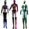 Auscosplay Mortal Kombat Kitana Jade Mileena Sexy Version Cosplay Costume
