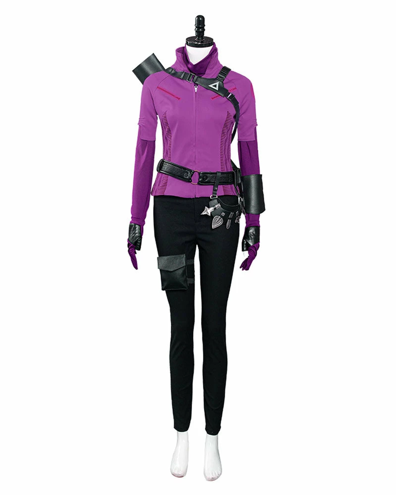 Auscosplay Hawkeye Kate Bishop Cosplay Costume Movie Costume 3 Auscosplay Hawkeye Kate Bishop Cosplay Costume Movie Costume