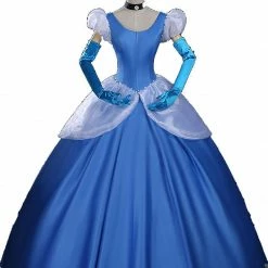 Auscosplay Fairy Tale Cinderella Princess Dress Cosplay Costume For Adult