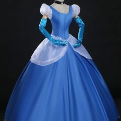 Auscosplay Fairy Tale Cinderella Princess Dress Cosplay Costume For Adult