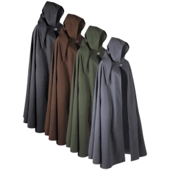 Auscosplay Anime Costume Gora Canvas Halloween Cloak/Cape For Men/Women