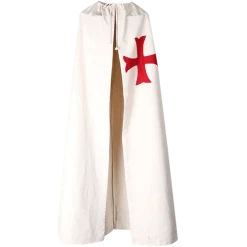 Auscosplay Carl Canvas Crusader Halloween Cape/Cloak For Men/Women Anime Costume