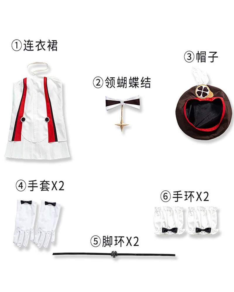 Auscosplay Genshin Impact Klee Cosplay Costume Dress Genshin Impact Cosplay 7 Auscosplay Genshin Impact Klee Cosplay Costume Dress Genshin Impact Cosplay
