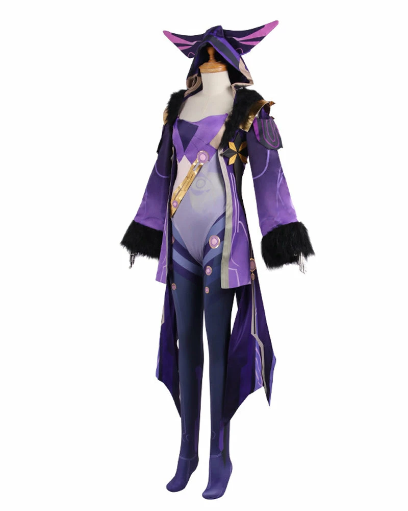 Auscosplay Genshin Impact Fatui Electro Cicin Mage Cosplay Costume Genshin Impact Cosplay 5 Auscosplay Genshin Impact Fatui Electro Cicin Mage Cosplay Costume Genshin Impact Cosplay