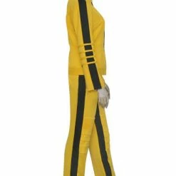 Auscosplay Kill Bill The Bride Cosplay Costume Yellow Jumpsuits Movie Costume