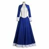 Auscosplay BioShock Infinite Elizabeth Blue Dress Cosplay Costume