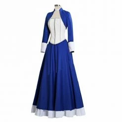 Auscosplay BioShock Infinite Elizabeth Blue Dress Cosplay Costume