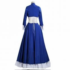 Auscosplay BioShock Infinite Elizabeth Blue Dress Cosplay Costume