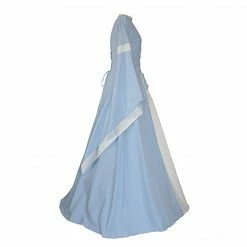 Auscosplay Womans Medieval Renaissance Costume Victorian Light Blue Dress Medieval Renaissance Costumes