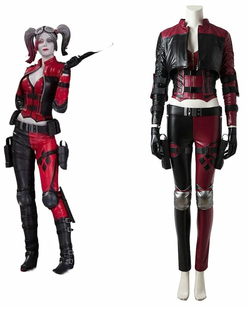 Auscosplay Injustice 2 Harley Quinn Cosplay Costume Movie Costume 3 Auscosplay Injustice 2 Harley Quinn Cosplay Costume Movie Costume