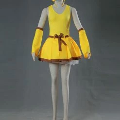 Auscosplay Pokemon Pikachu Cosplay Costume Yellow Dress