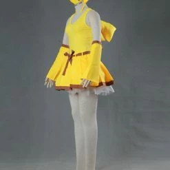 Auscosplay Pokemon Pikachu Cosplay Costume Yellow Dress