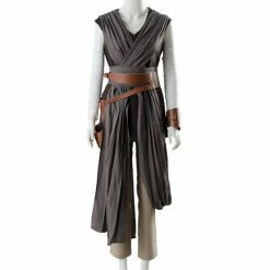 Auscosplay Movie Costume Star Wars 8 The Last Jedi Rey Cosplay Costume