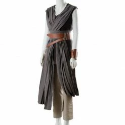 Auscosplay Movie Costume Star Wars 8 The Last Jedi Rey Cosplay Costume