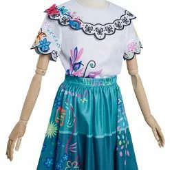 Auscosplay Mirabel Cosplay Costume Encanto Dress
