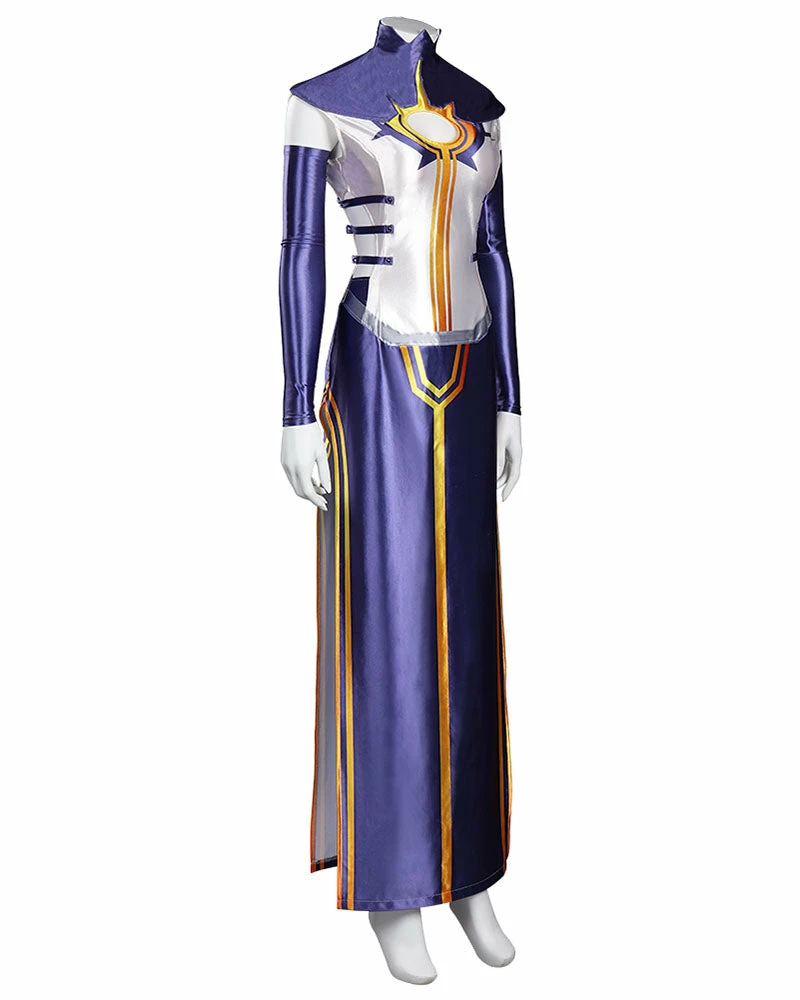 Auscosplay League Of Legends (LOL) Cosplay Arcane League Of Legends LoL Mel Medarda Cosplay Costume Dress 7 Auscosplay League Of Legends (LOL) Cosplay Arcane League Of Legends LoL Mel Medarda Cosplay Costume Dress