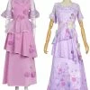 Auscosplay Encanto Isabela Madrigal Princess Dress Cosplay Costume