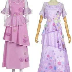 Auscosplay Encanto Isabela Madrigal Princess Dress Cosplay Costume