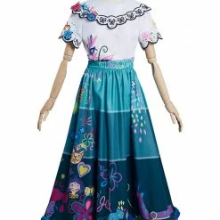 Auscosplay Mirabel Cosplay Costume Encanto Dress