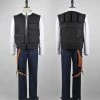 Auscosplay Movie Costume Star Wars Han Solo Cosplay Costume Outfit 2 Auscosplay Movie Costume Star Wars Han Solo Cosplay Costume Outfit