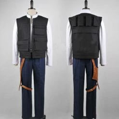Auscosplay Movie Costume Star Wars Han Solo Cosplay Costume Outfit