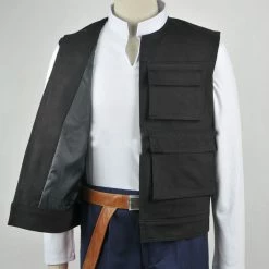 Auscosplay Movie Costume Star Wars Han Solo Cosplay Costume Outfit