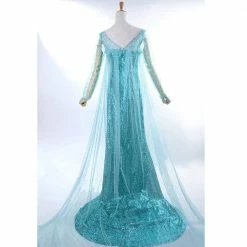 Auscosplay Elsa Coronation Dress Cosplay Costume Prince & Princess Costume