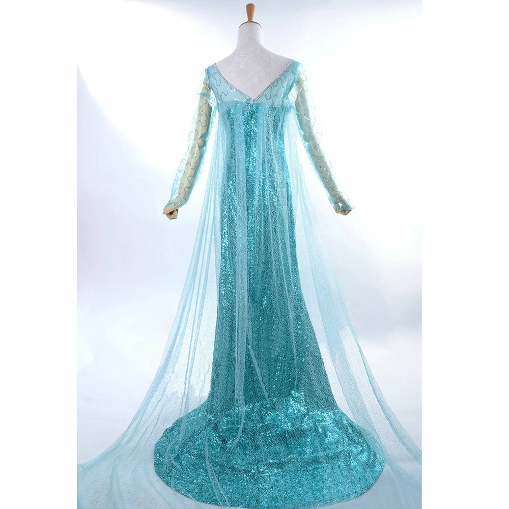 Auscosplay Elsa Coronation Dress Cosplay Costume Prince & Princess Costume 4 Auscosplay Elsa Coronation Dress Cosplay Costume Prince & Princess Costume