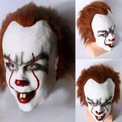 Auscosplay The It Clown Pennywise Cosplay Costume Outfit Stephen King's It 15 Auscosplay The It Clown Pennywise Cosplay Costume Outfit Stephen King's It