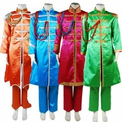 Auscosplay The Beatles Costume (Sgt. Pepper's Lonely Hearts Club Band) Cosplay Outfit