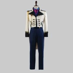 Auscosplay Prince Hans Cosplay Costume Full Set Suit Tuxedo Outfit