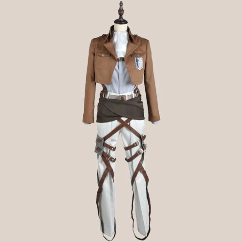 Auscosplay Attack On Titan Rivaille Levi Cosplay Costume Full Set 7 Auscosplay Attack On Titan Rivaille Levi Cosplay Costume Full Set