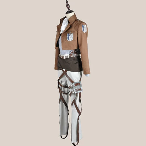Auscosplay Attack On Titan Rivaille Levi Cosplay Costume Full Set 9 Auscosplay Attack On Titan Rivaille Levi Cosplay Costume Full Set