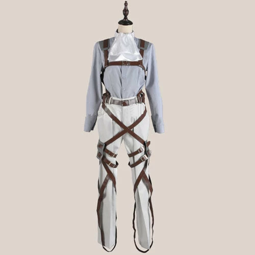 Auscosplay Attack On Titan Rivaille Levi Cosplay Costume Full Set 10 Auscosplay Attack On Titan Rivaille Levi Cosplay Costume Full Set
