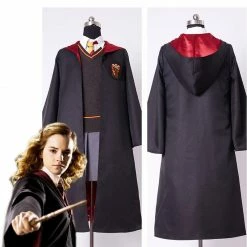 Auscosplay Gryffindor Hermione Granger Cosplay Costume Robe Child Version